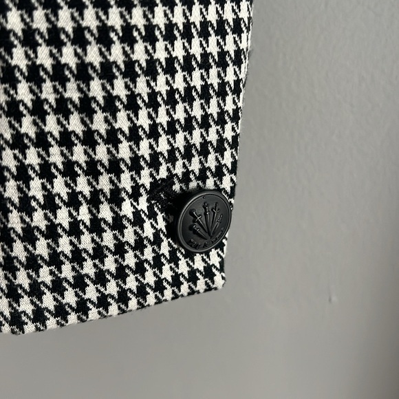 NWT rag & bone Sadie Houndstooth Blazer Jacket Black and White Size 4 - Picture 6 of 10